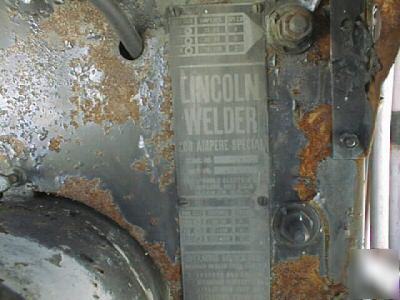 Lincoln welder,200 ampere special