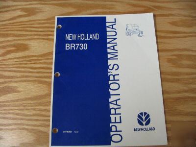 New holland BR730 round baler operators manual