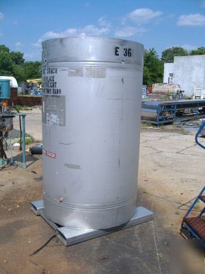 460 gallon vertical stainless steel tank bin