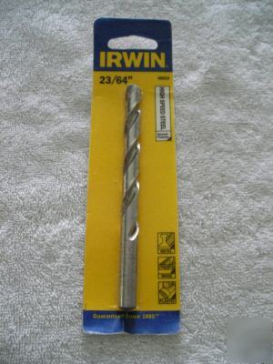 Irwin high speed general purpose drill bit 23/64