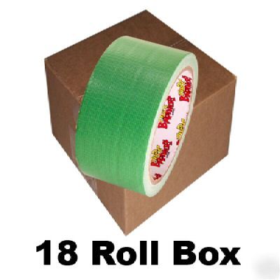 18 roll box of light green duct tape 2