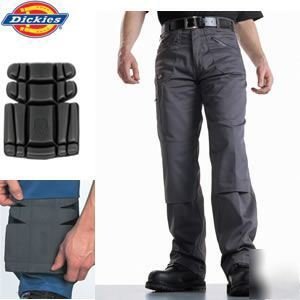 AGRI Trade Heavy Duty Pro Mens Work Trousers Multi Pocket Reinforcing Stress Points Knee Pad Pockets Grey Uk 44 46inch Eu62 ~5903886496859 04c Mp