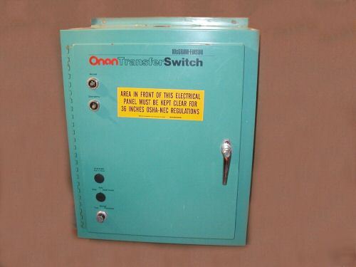 Onan 100 amps. automatic transfer switch