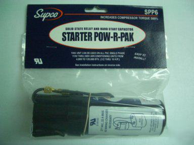Supco SPP6 solid state relay hard start capacitor 