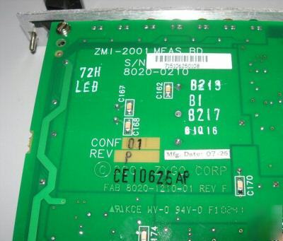 Zygo corp. zmi 2001 measurement board 8020-0210