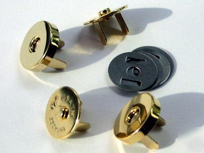 14MM magnetic handbag snap clasps gold 50SETS MSA14-gd