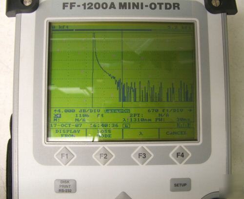 Laser precision ff-1200A feature finder singlemode otdr