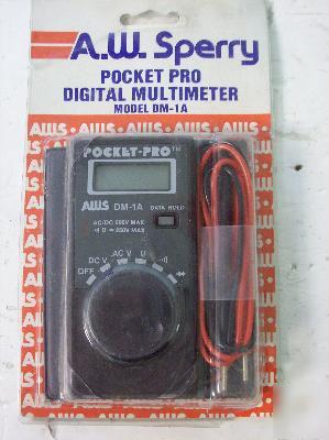 New aw sperry pocket pro digital multimeter dm-1A