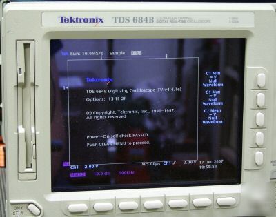 Tektronix tds 684B TDS684B oscilloscope, certified