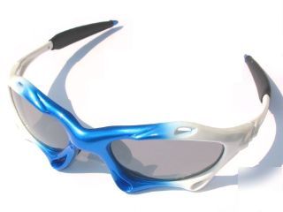 Italian style sunglasses phantom white fixed lens phawb
