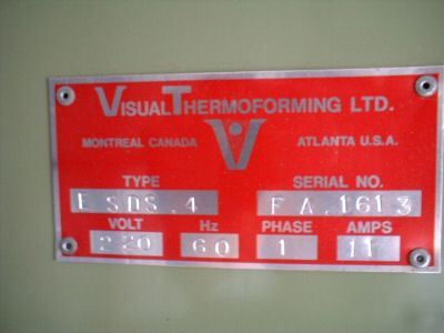 Visual thermoforming esds-4 rotary blister sealer