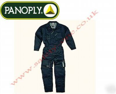 Black overalls boilersuit, knee pad pockets xxl