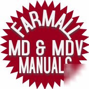 Farmall md & mdv tractor owner's & service manual's ihc