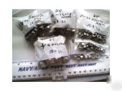 Stainless steel nylock nuts 18-8 s.s. assort.
