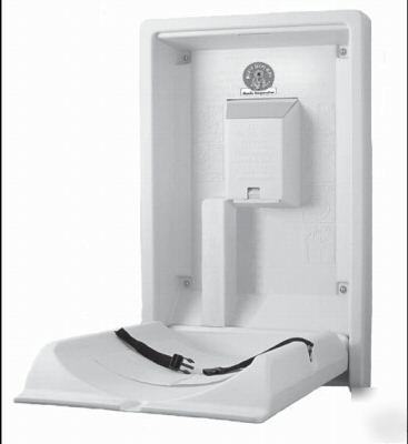 Vertical, surface-mounted baby changing station (KB101)