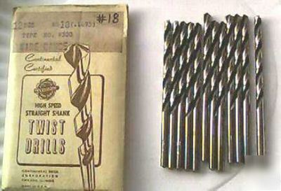 New usa made #18 jobbers lenght drill bits 12 pack