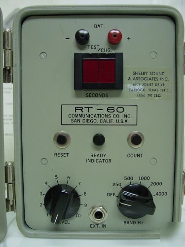 Rt-60 measurement analyzer very rare vintage/antique 