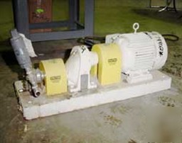 Used: maag gear pump, model tx/22/13E, stainless steel.