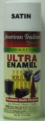 6 cans of american tradition ultra enamel - satin white