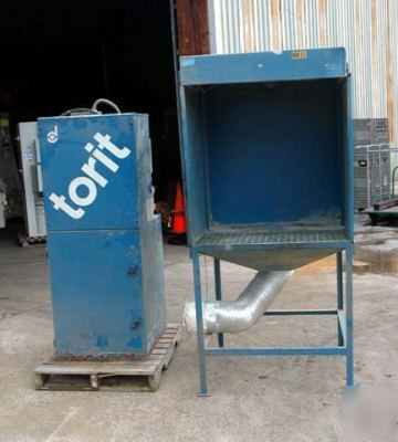 Torit dust collector with down draft table: