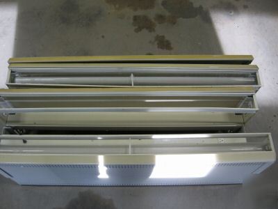 4 foot lighted commercial shelving sections 4 shelves 