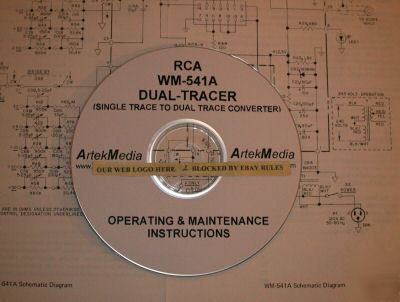 Rca wm-541A dual tracer operating & maintenance manual