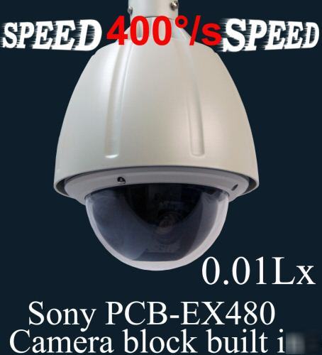 Sony pcbex 480 module hi-speed 400Â°/s d/n ptz camera 