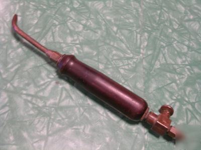 Vintage oxy acetylene gas cutting torch bakelite copper