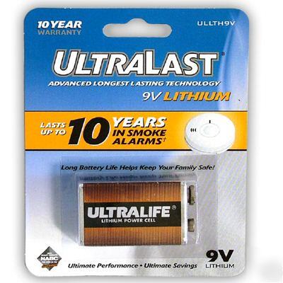 9V lithium 1200MAH battery ultralast ultralife ULLTH9V