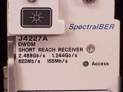 At J4227A spectralber dwdm short reach receiver vxi