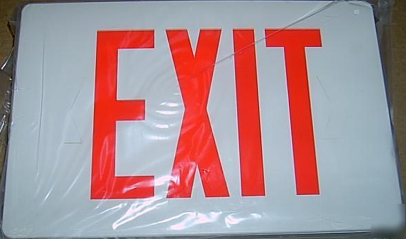 New westinghouse led red exit sign signs battery backup 