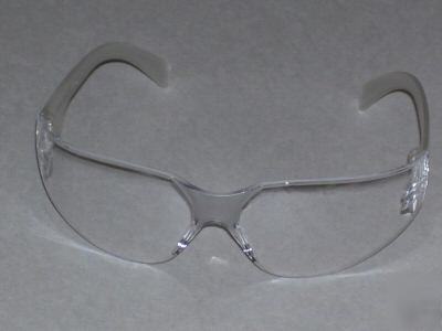Bulldog safety glasses clear lens -frosted clear frame 