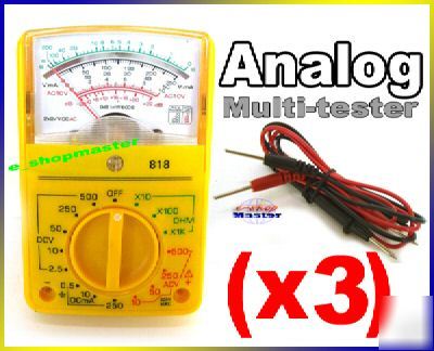 (X3) analog electrical circuit multi-tester multi-meter