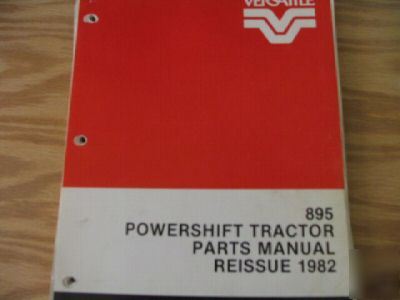 Versatile 895 powershift tractor parts manual 1982