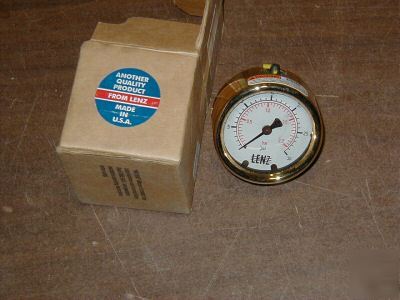  lenz 0-30 psi oil filled pressure gage gauge