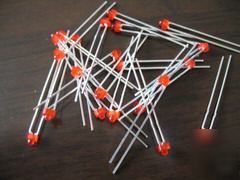 50PCS of 1.8MM red diffused leds,tower leds