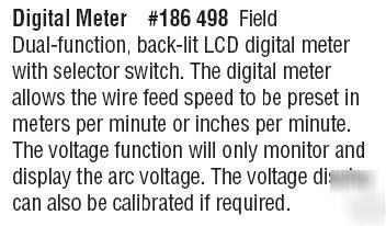 New miller 186498 digital meter lcd - 