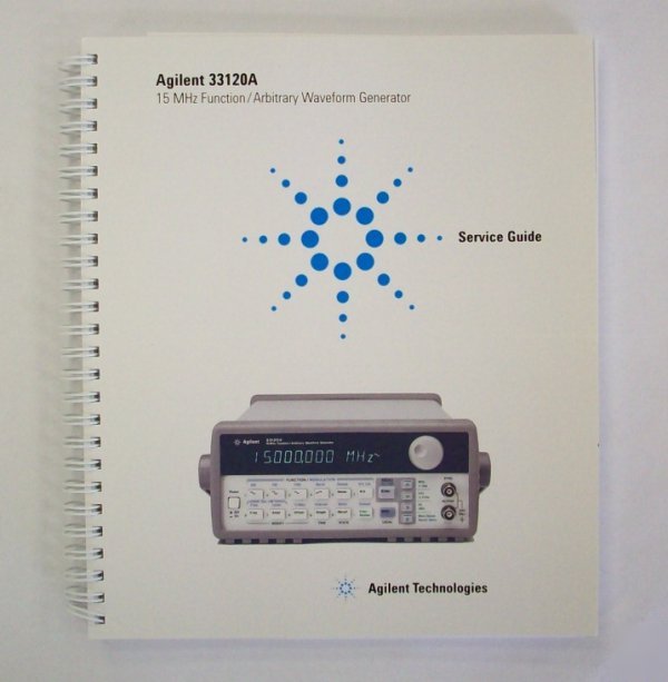 Hp / agilent 33120A sv guide manual - $5 shipping 