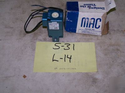 1 mac valve p/n: 225B-111CAAA solenoid valve 24VDC