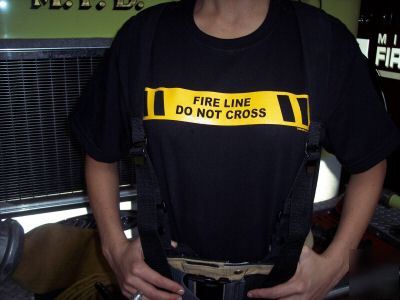 Firefighter emt paramedic ems fire line shirt - xl