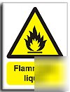 Flammable liquid sign-semi rigid-300X400MM(wa-006-rm)