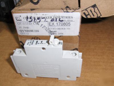 New lot of 358 cbi 80 volt circuit breakers - in box