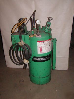 Rimrock foundry spray system tank & regulator used