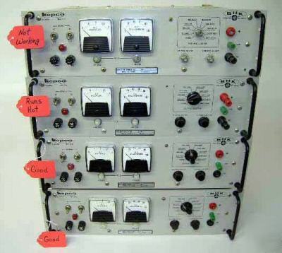 4 pc lot - kepco bhk 2000-0.1M dc power supply