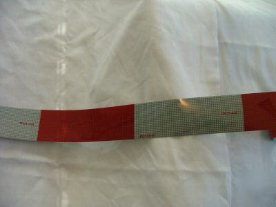 Dot red/white crystal grade conspicuity tape 2