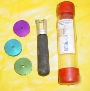 Like new fiber optic cable puller roller tool 3 sizes 