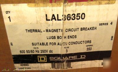 New square d LAL36350 circuit breaker lal 36350 350 amp