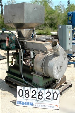 Used: schutz o'neil air swept pulverizer, 304 stainless