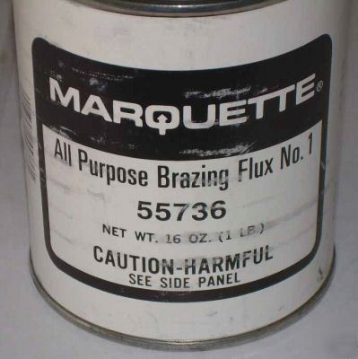 6 marquette all purpose metal brazing flux 1 lb.