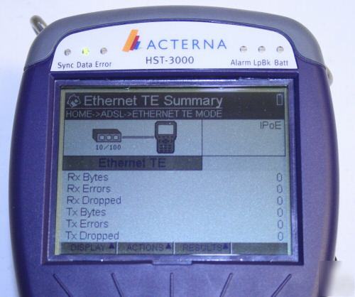 Acterna hst-3000 adslr / shdsl handheld services tester